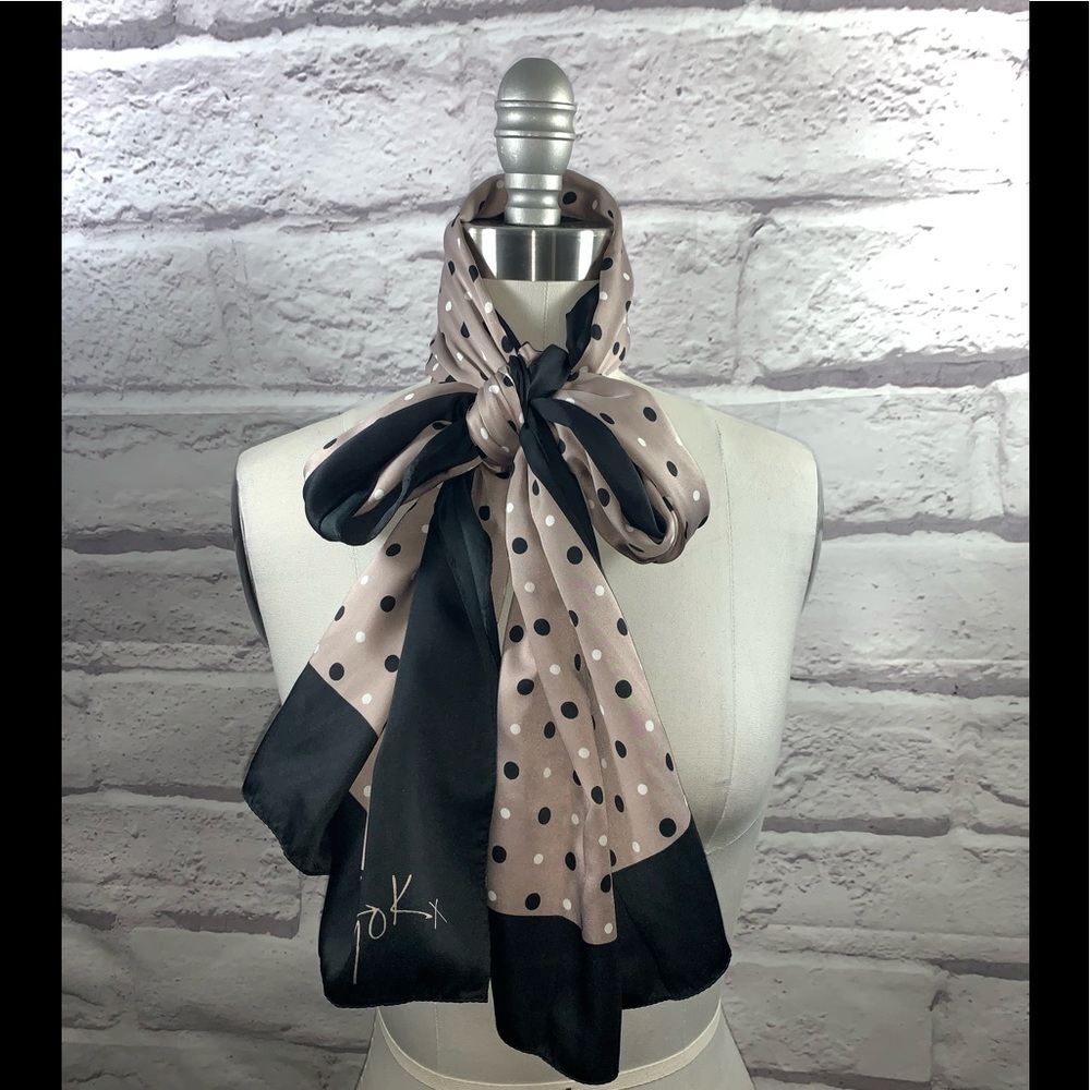 Vintage Long Polka Dot Scarf